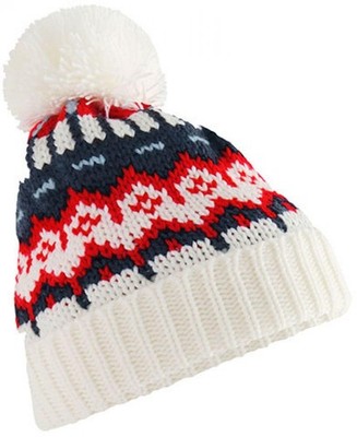 Retro Ski Beanie Bommelmütze unisex | Beechfield | B528