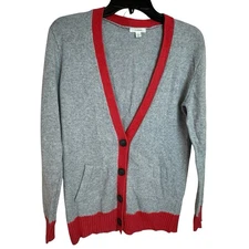 Caslon Sweater Cardigan Sz Small V-neck Angora GrandpaCore Preppy Academia Y2k