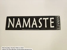 Bumper Sticker: NAMASTE Sanskrit Greetings India Nepal Yoga Peace