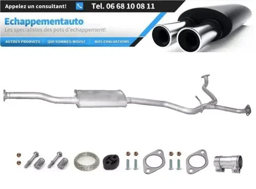 Silencieux central anti-corrosion pour Subaru Legacy IV 2.5 AWD break
