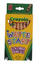 VINTAGE 2003 Y2k Crayola Write Start (8) Colored Pencils NIP NOS