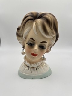 Vintage Trimont Ware Lady Head Vase