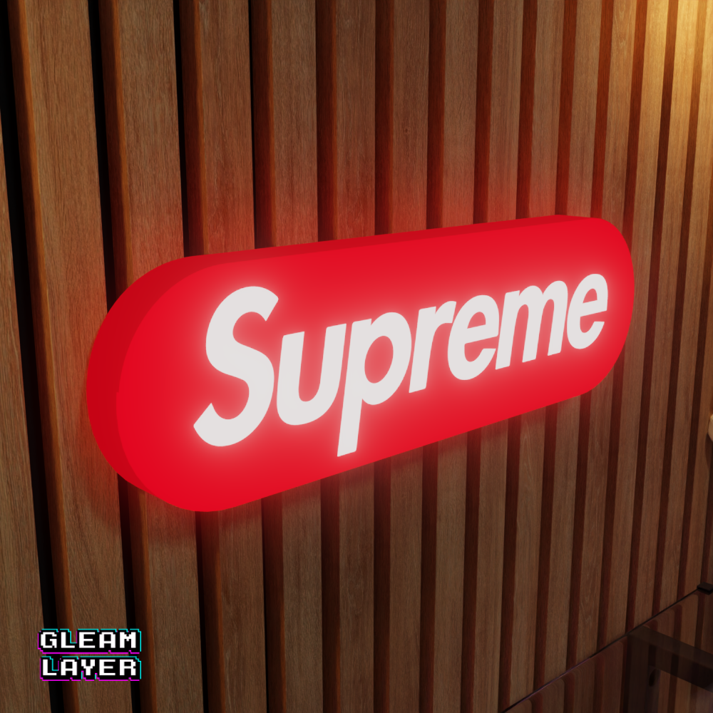 Supreme Led RGB Light Wall Sign | eBay