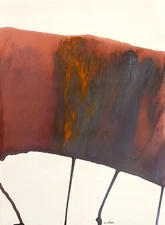 Abstract Mixed Media Painting on 11 X 15” Paper Contemporary