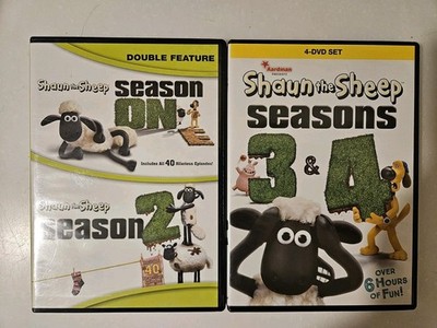 SHAUN THE SHEEP: Seasons 1 & 2 AND Seasons 3 & 4 DVDs - Shawn Nick Park