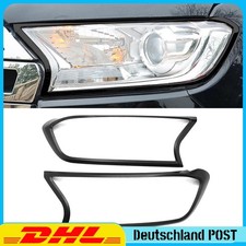 Mattschwarz Scheinwerferblende Rahmen für Ford Ranger 15-22 T6 T7 T8 Wildtrak