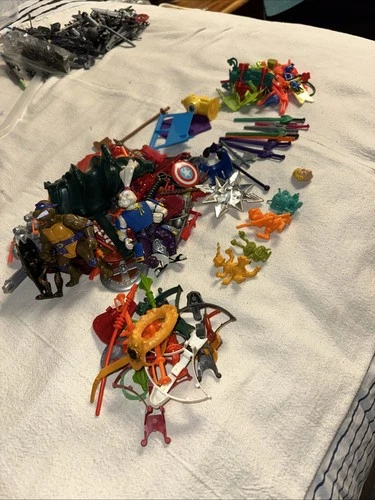 Vintage MOTU TMNT playmates Mattel Weapons Parts Swords Shields Figures