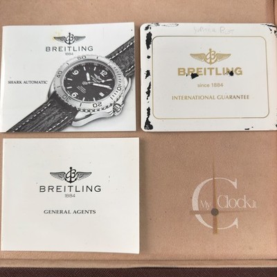 Breitling Shark Jupiter Pilot Uhren Zubehör Papiere u.a.