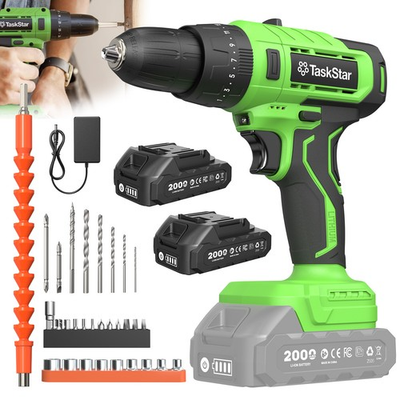 #ad Cordless Drill Driver 2 Batteries Electric Screwdriver 50Nm Power Drill Driver $49.99