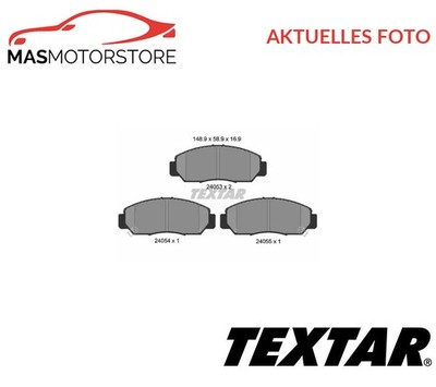 SATZ BREMSBELÄGE BREMSKLÖTZE VORNE TEXTAR 2405301 A NEU OE QUALITÄT