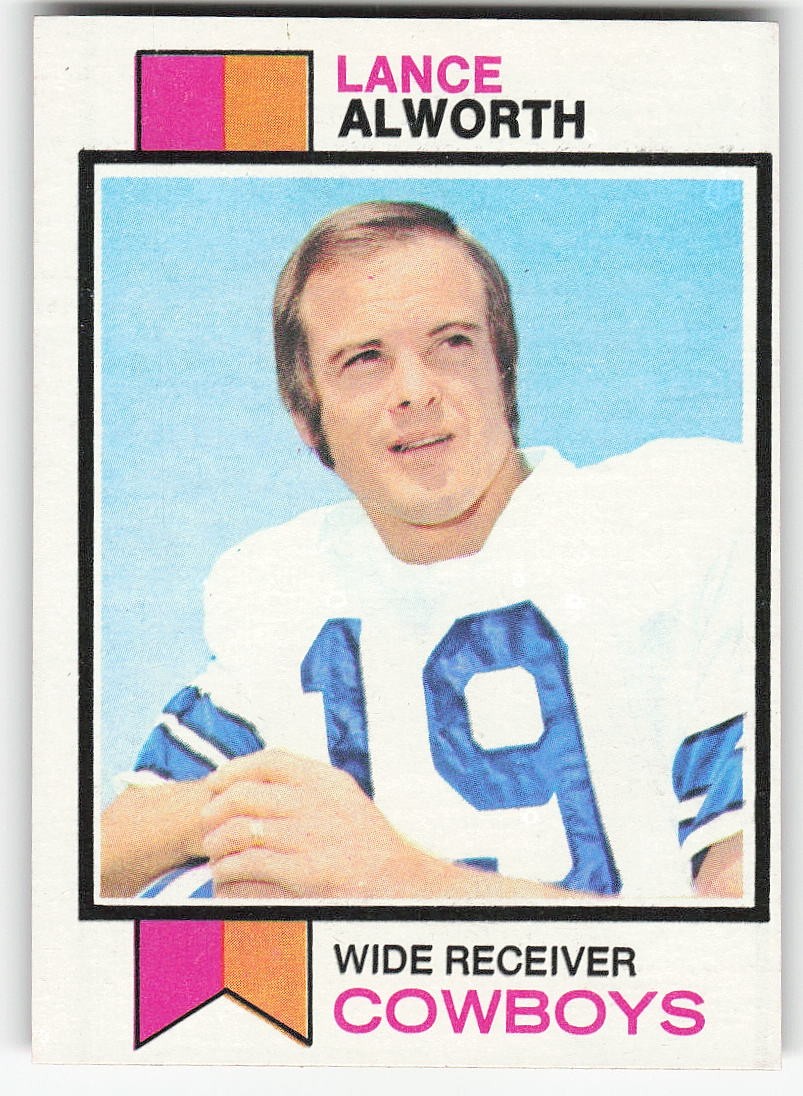 1973 Topps #61 Lance Alworth FOOTBALL Dallas Cowboys