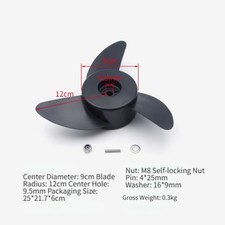 Elica di ricambio per motori fuoribordo elettrici con facile installazione