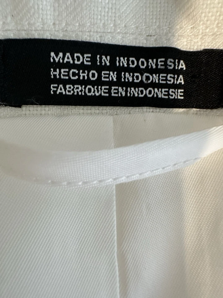 Blazer Chaqueta Regular Claiborne Para Hombre Talla 42 Seda Lino Marfil Completamente Forrada NUEVO Foto 2 de 4