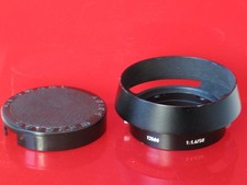 Leica 12586 lens hood for 50/1.4 E43 Summilux w/14153 cap , US SELLER "LQQK"