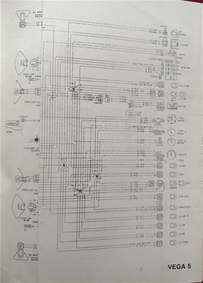 1977 Chevy Vega Foldout Wiring Diagrams Electrical Schematic