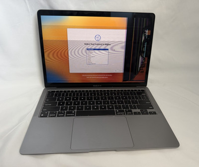 Apple MacBook Air M1 13'' 2020 8GB 256GB Gray A2337 - CRACKED SCREEN / UNLOCKED