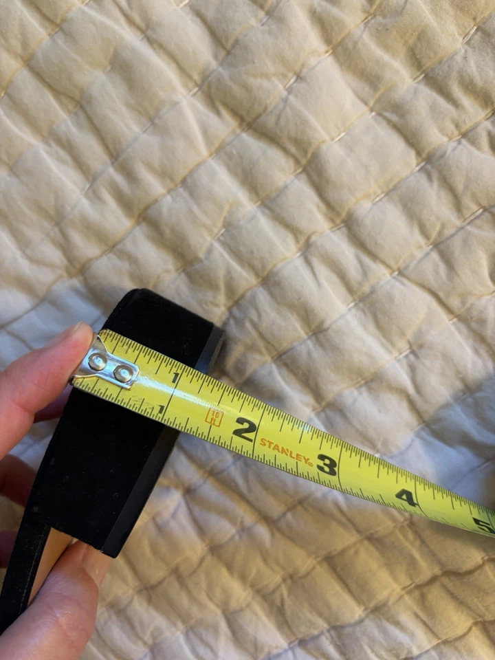 Banana Republic Black Suede Slide Sandals W/ Tassel Women’s Sz 10 - Image 4 of 4