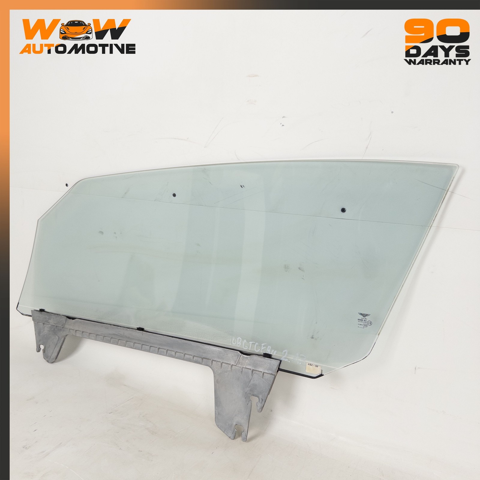 07-18 BENTLEY CONTINENTAL GTC FRONT RIGHT PASSENGER SIDE DOOR WINDOW GLASS OEM