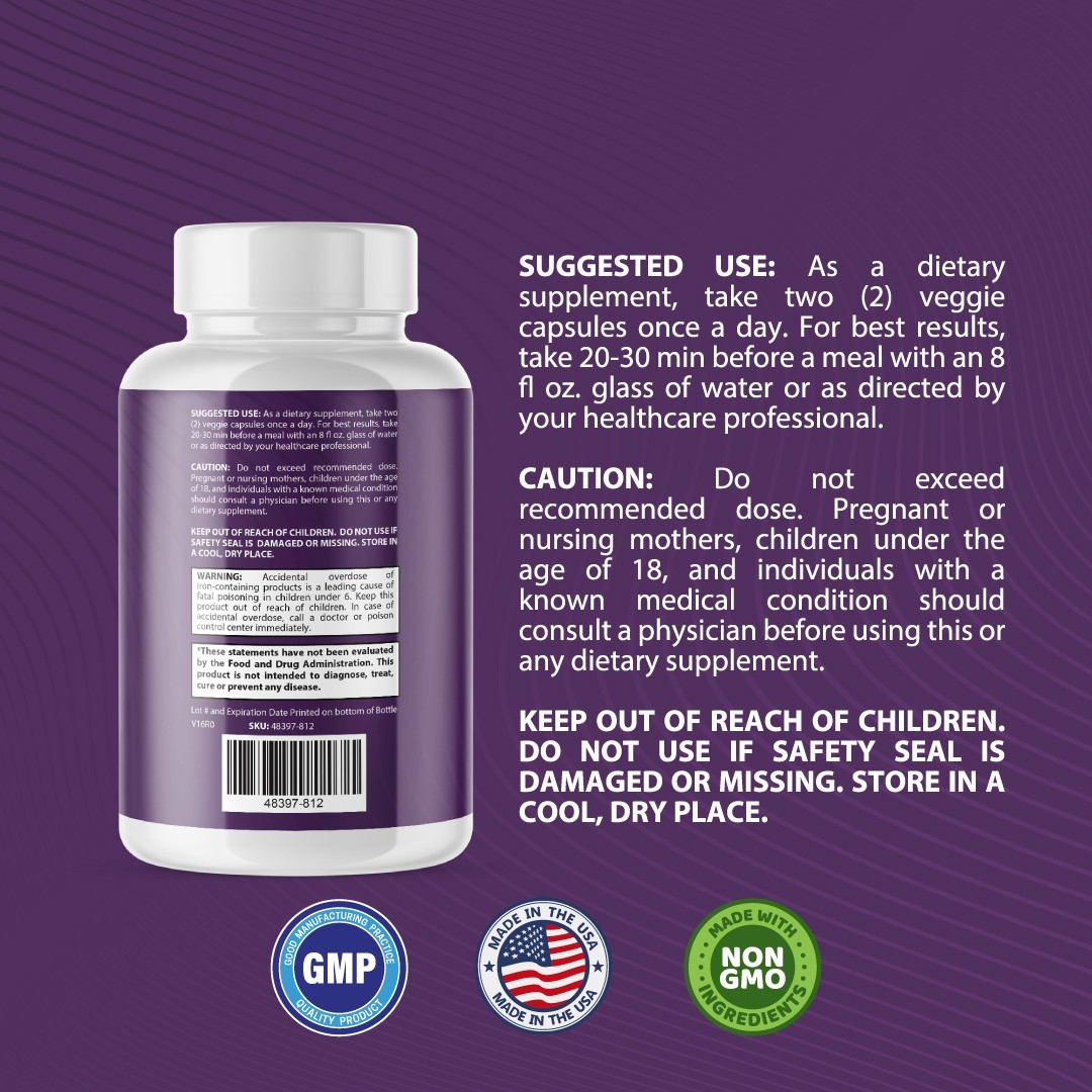 Presgera- Nootropic Supplement– Brain Health & Nerve Support- 1 Bottle