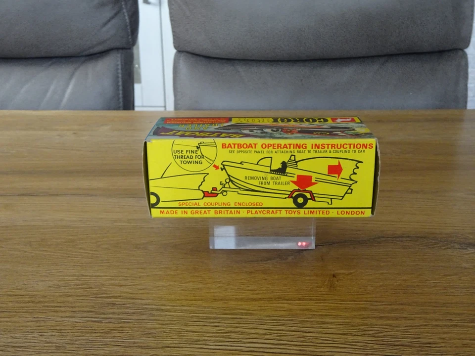 Corgi Toys 107 Batboat on Trailer 'Leerschachtel' 60er Jahre Corgi Rarität - Bild 3 von 4
