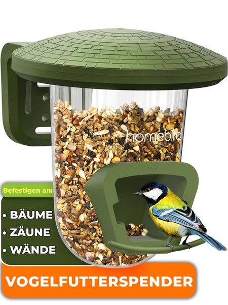 Vogelfutterhaus Acryl Wetterfest Futterstation Balkon Garten AufhÄNgen VÖGel-image