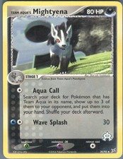 Team Aqua's Mightyena 30/95 Uncommon Team Magma vs Team Aqua Pokemon LP on eBay