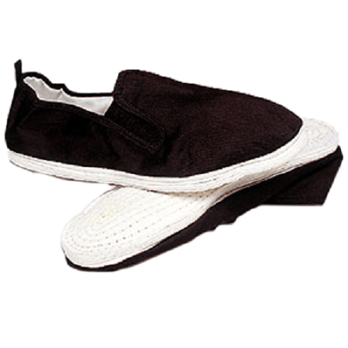 SAOLA Scarpe nere Kung Fu Tai Chi bianche suola cotone ninja cinese ciabatte slip on