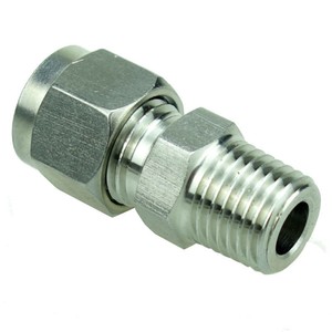 8mm od npt 3pcs ferrule fitting connector stainless male double steel