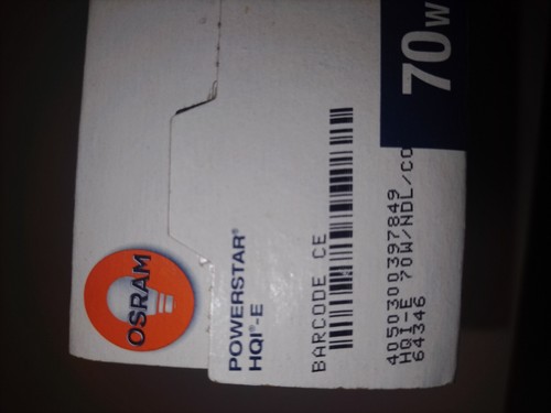 1x Osram Powerstar HQI-E 70W E27 Metalldampf Entladungslampe neu in OVP! - Bild 5 von 6