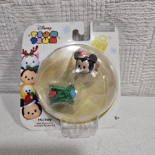 2016 Jakks Pacific Disney Tsum Tsum Stackable Holiday Figure w/ Accessory Mickey
