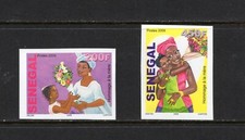 R5968 Senegal 2009 Mother's Day, flowers IMPERF 2v. MNH