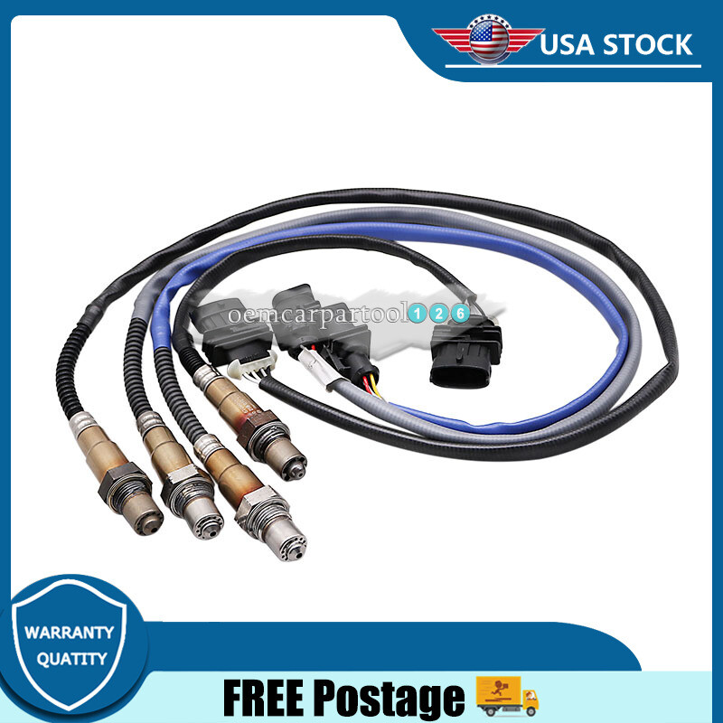 4Pcs Up+Downstream Oxygen O2 Sensor For Maserati Quattroporte 3.0L 3.8L 2014-20
