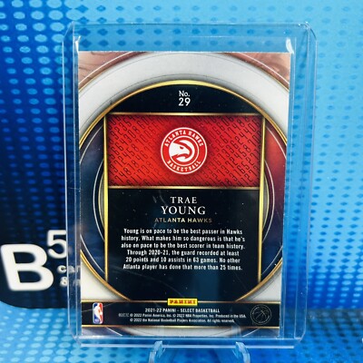 Trae Young 2021-22 Panini Select Numbers RC Insert #29 Hawks | eBay