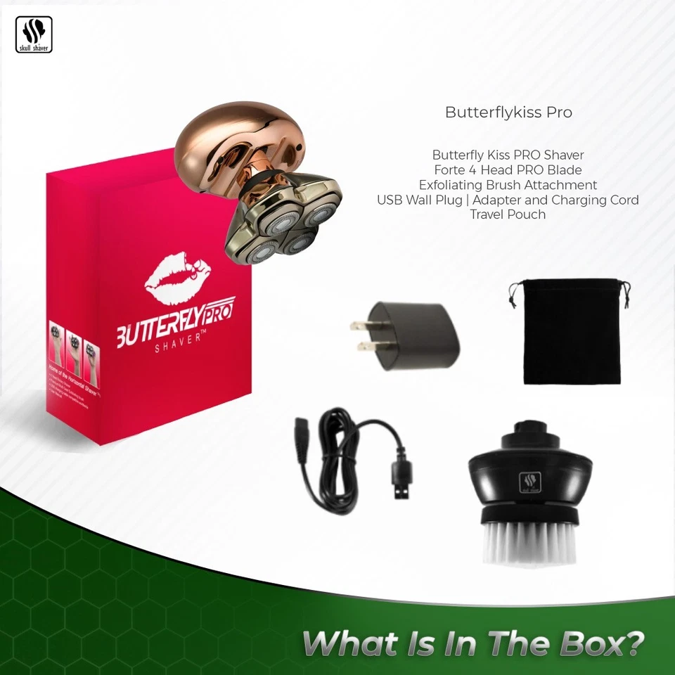 Nueva Afeitadora Calavera Butterfly Kiss Pro: Afeitadora Eléctrica para Mujer, Bikini, Pierna, Cuerpo Foto 3 de 4