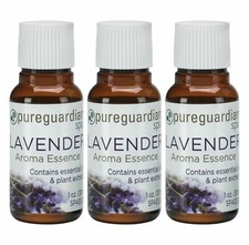 NEW 3-Pack PureGuardian Spa LAVENDER Aroma Essence 1 oz. (30ml) Essential Oils