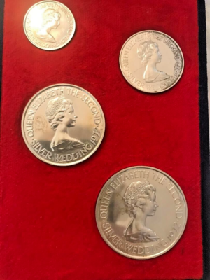 BAILWICK OF JERSEY 4 SILVER COIN SET OF QUEEN ELIZABETH THE SECOND