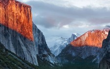 Landscape wall nature mountains yosemite national park Custom Gaming Mat Desk