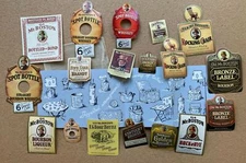 17 Label MR. BOSTON WHISKEY LIQUEUR Vintage ca1940 CRAFT KIT