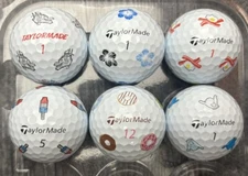(6) Taylormade TP5 Pix Logo Golf Balls
