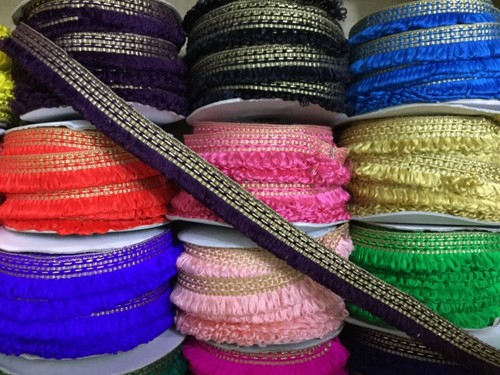 8 M LACE TRIM SEWING ARTS & CRAFT CARD/DRESS MAKING SCRAP BOOKING FRINGE RIBBON - Picture 5 of 30