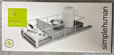 Simplehuman 9 inch Pull-Out Cabinet Organizer Heavy Gauge Steel Frame