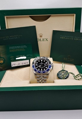 Rolex GMT-Master II Batgirl Jubilee 40mm Men's Watch 126710BLNR (H )  NWT 