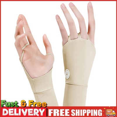 Damen Sonnenschutz Handschuhe Halb Golfhandschuhe Cool Atmungsaktiv für Outdoor Training