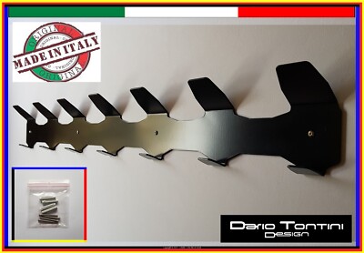Heavy Duty Modern Design 7 Seater Wall Hanger Hanger Black