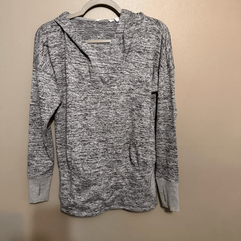 Athleta oversized gray pullover batwing hoodie si… - image 1
