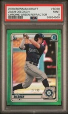 2020 Bowman Chrome Draft GREEN #BD28 Zach DeLoach /99 - PSA 9 - White Sox ⚫️⚪️