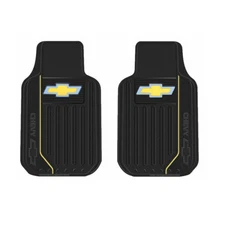 New Chevy Elite Style Logo Car Truck 2 Front Heavy Duty Rubber Floor Mats