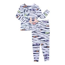 Mickey Mouse Mummy Halloween Glow in the Dark Pajama Set 2-Piece Toddler 12M