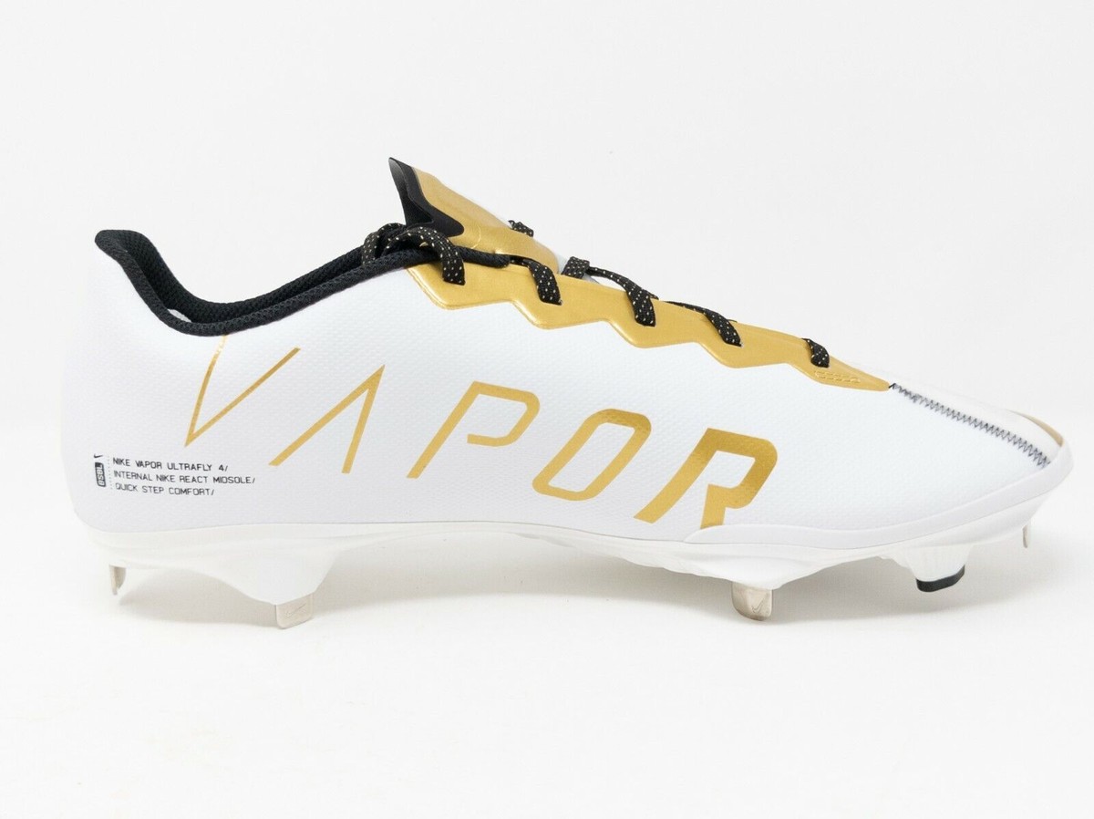 Nike React Vapor Ultrafly Elite 4 White Metallic Gold DA0701 