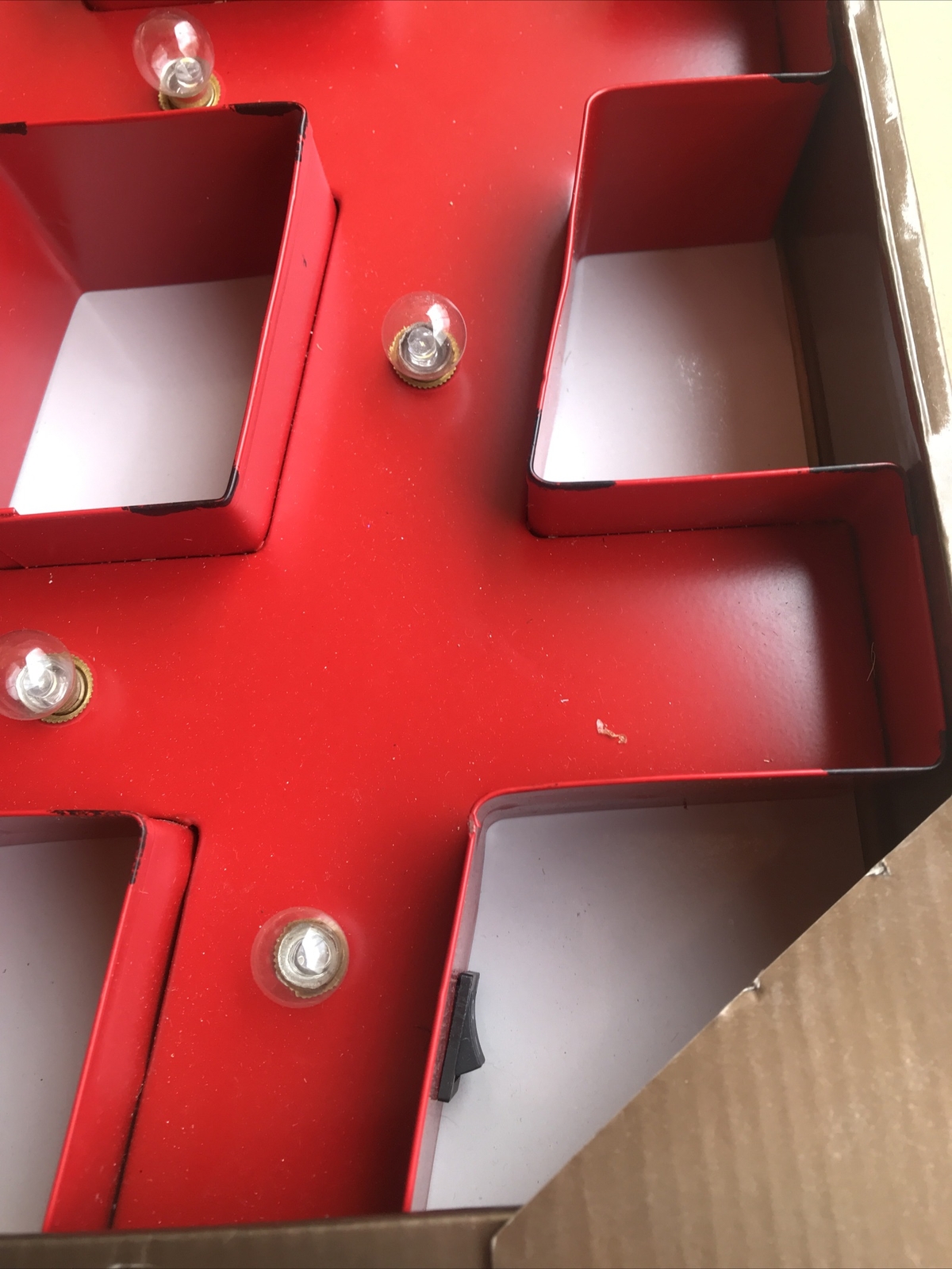 Hudson 43 Metal Marquee Letters Leds Bulbs Included Requires 2 AA Batteries not 